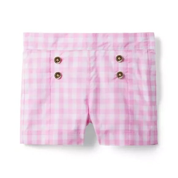 Janie and Jack Pink Gingham Shorts, Size 10 - Picture 1 of 6